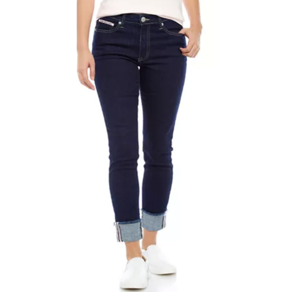 Tommy Hilfiger Denim - Tommy Hilfiger jeans dark blue Tribeca skinny cuffed